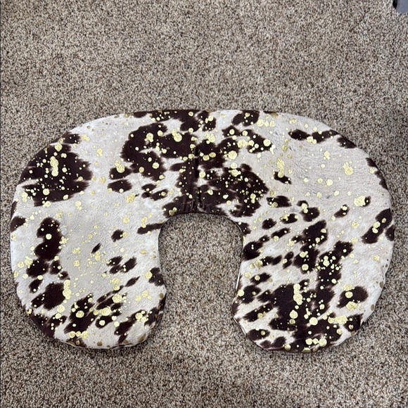 Other - Handmade heifer boppy pillow cover cowhide acid wash